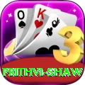 prithvi shaw VIP Gaming App